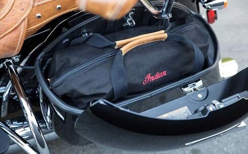 Indian Motorcycle Deluxe Saddlebag Travel Bags in Black, Pair 2885131 in Saudi Arabia