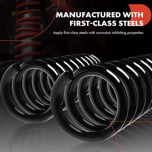 A-Premium 2Pcs Rear Suspension Coil Spring Set Compatible with Chevrolet Malibu, Chevelle & Buick Skylark, Special & Oldsmobile Cutlass & Pontiac Grand Prix, Tempest, Driver and Passenger Side in Saudi Arabia