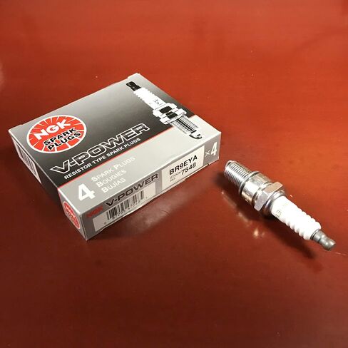 NGK V-Power Spark Plugs - Stock #7548 - BR9EYA - Solid Tip - Pack of (8) in Saudi Arabia