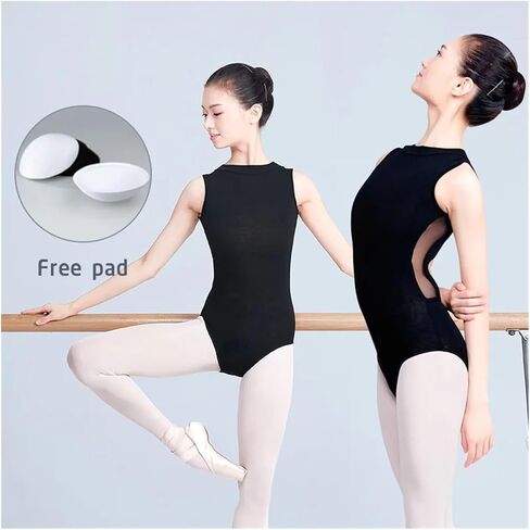 Adult Ballet Bodysuit Women Ballet Leotards Cotton Mesh Gymnastics Leotard Sexy Backless Girls Ballet Dance Clothing in Saudi Arabia