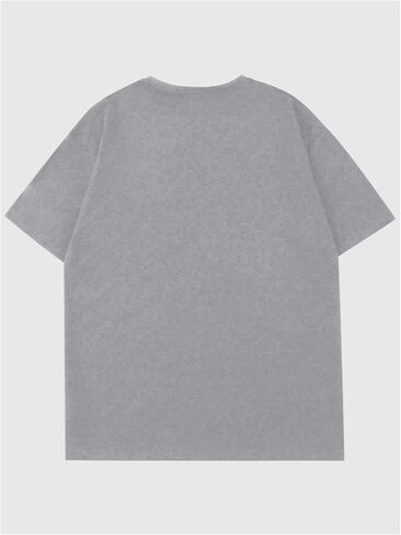 QJQ Men's Oversized Graphic T Shirts Short Sleeve Crewneck Tees Casual Summer Vintage Streetwear Tops in Saudi Arabia