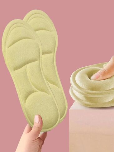 1 Pair of Ultra-Comfortable 5D Insoles - Adjustable, Wear-Resistant, Breathable Memory Foam for Men Women Feet Care Insole (Black 9.5-10) in Saudi Arabia