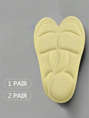1 Pair of Ultra-Comfortable 5D Insoles - Adjustable, Wear-Resistant, Breathable Memory Foam for Men Women Feet Care Insole (Black 9.5-10) in Saudi Arabia