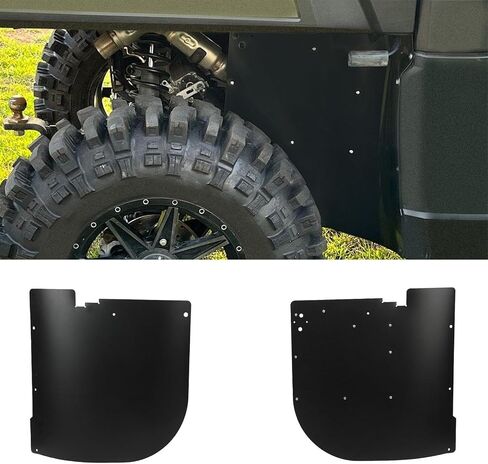 KUAFU قطعتان من بطانات حاجز خلفي مشاعل داخلية متوافقة مع 2013-2017 Polaris Ranger XP 900/ XP 1000 بما في ذلك نماذج الطاقم 2015 570 بالحجم الكامل/570 واقيات الطين بالحجم الكامل in Saudi Arabia