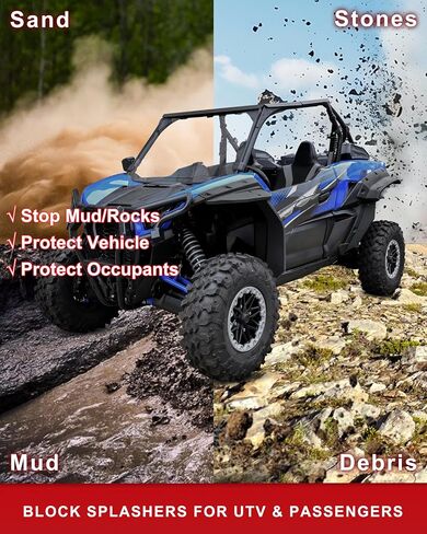 XXL Fender Flares for Kawasaki Teryx KRX 1000 2020-2025 Accessories, Front Rear Heavy-Duty Combined Extended Mud Flaps Extension Mud Guards for Kawasaki Teryx KRX 1000, Replace #99994-1324 in Saudi Arabia