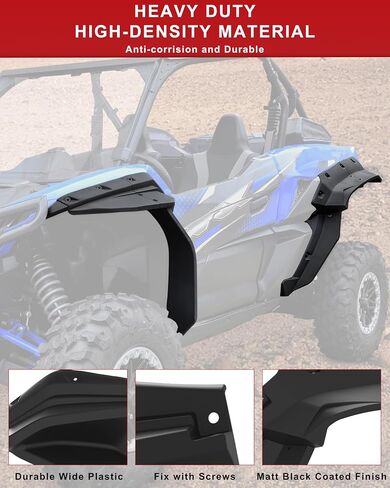XXL Fender Flares for Kawasaki Teryx KRX 1000 2020-2025 Accessories, Front Rear Heavy-Duty Combined Extended Mud Flaps Extension Mud Guards for Kawasaki Teryx KRX 1000, Replace #99994-1324 in Saudi Arabia