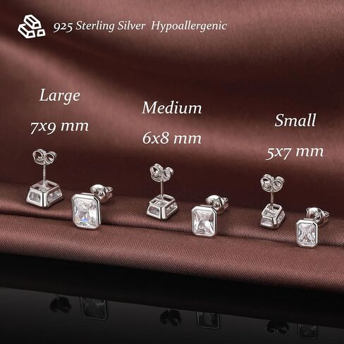 Sterling Silver Marquise Diamond Stud Earrings for Women Men 18K Gold Plated Large Size Horse Eyes Shape CZ Posts Dainty Friction Back Stud Earring in Saudi Arabia
