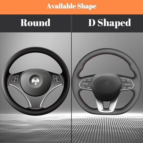 Black 15" Steering Wheel Cover Anti-Slip Microfiber Breathable in Saudi Arabia