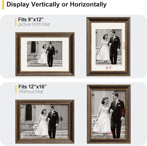 إطار صورة ذهبي مقاس 5x5 - ذهبي عتيق - إطار مزخرف عتيق مقاس 5x5 مع زجاج مقسّى وقالب عريض مقاس 1.5 بوصة - عرض 5 × 5 صور، مطبوعات فنية على سطح الطاولة أو الحائط، أسود، فردي in Kuwait