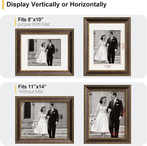 إطار صورة ذهبي مقاس 5x5 - ذهبي عتيق - إطار مزخرف عتيق مقاس 5x5 مع زجاج مقسّى وقالب عريض مقاس 1.5 بوصة - عرض 5 × 5 صور، مطبوعات فنية على سطح الطاولة أو الحائط، أسود، فردي in Kuwait