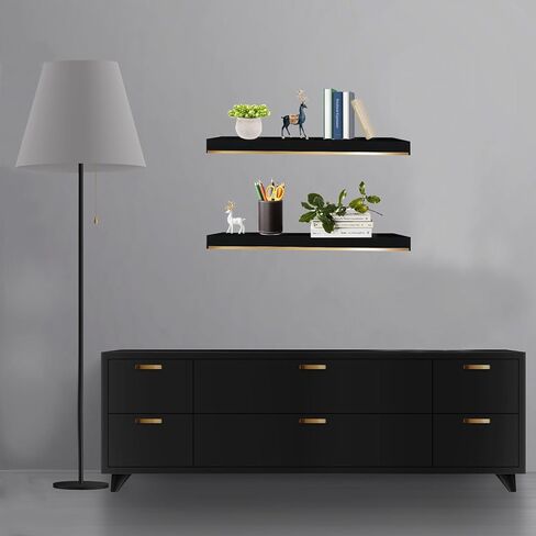 أرفف عائمة من خشب الصنوبر باللونين الأبيض والذهبي بسمك 1.78 بوصة مقاس 25 × 7.9 بوصة مع دعامة شديدة التحمل مقاس 1/5 بوصة، وأرفف بيضاء وذهبية مع شريط تقليم من الفولاذ المقاوم للصدأ، وأرفف ذهبية للجدار، ومجموعة غرفة نوم مكونة من 2 in Kuwait