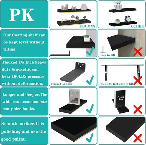 أرفف عائمة من خشب الصنوبر باللونين الأبيض والذهبي بسمك 1.78 بوصة مقاس 25 × 7.9 بوصة مع دعامة شديدة التحمل مقاس 1/5 بوصة، وأرفف بيضاء وذهبية مع شريط تقليم من الفولاذ المقاوم للصدأ، وأرفف ذهبية للجدار، ومجموعة غرفة نوم مكونة من 2 in Kuwait