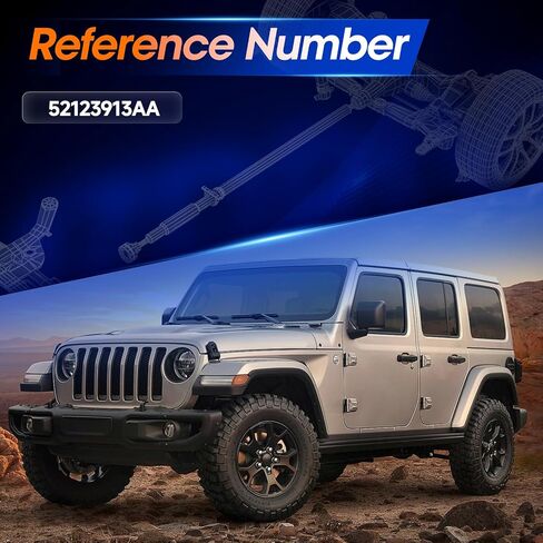 52123913AA Rear Drive Shaft Prop Shaft Driveshaft Assembly Fit for Jeep Wrangler JK 4 doors 2007-2018 fits a 0-4 inch Lift Kit in Saudi Arabia