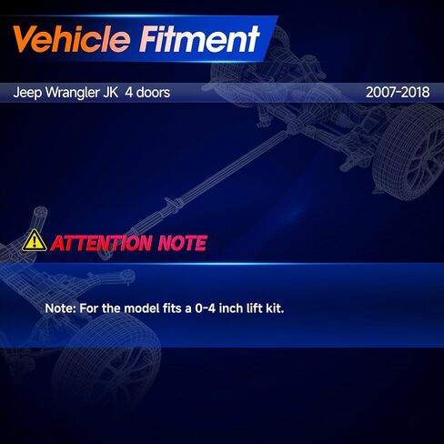 52123913AA Rear Drive Shaft Prop Shaft Driveshaft Assembly Fit for Jeep Wrangler JK 4 doors 2007-2018 fits a 0-4 inch Lift Kit in Saudi Arabia
