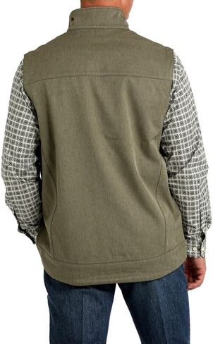 Cinch Men's Bonded Softshell Vest, Olive, XX-Large in Saudi Arabia