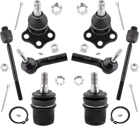 BOXI K7395 K7392 ES3572 ES3573 EV432 8PCS 4WD Front Ball Joints Tie Rods Kit fit 2000-2004 for Dodge Dakota/fit 2000-2003 for Dodge Durango in Saudi Arabia