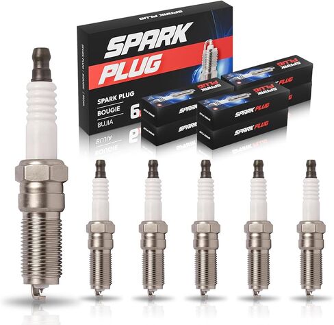 ENA Iridium Spark Plugs Compatible with Chevy Silverado Ford Edge GMC 1500 2500 3500 Buick Rainier Lincoln MKS Mercury Sable 3.5L 3.7L 4.2L 4.3L 2002-2009 Replacement for 5019 AP5364 LTR5GP Pack of 6 in Saudi Arabia
