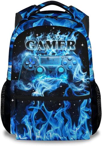 School Backpack for Kids - Gamer Boys Backpack for Elementary Middle School - 17Inch Gaming Bookbag for Kindergarten with Adjustable Strap in Saudi Arabia