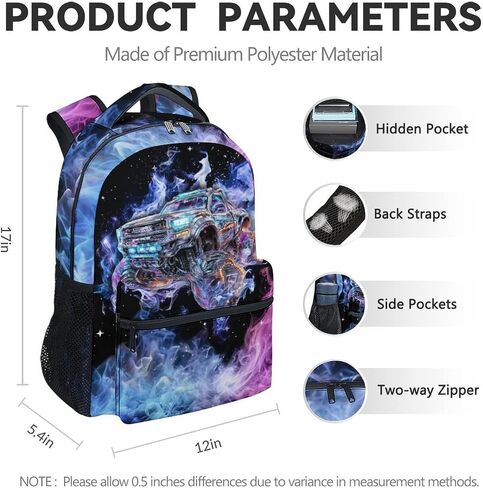 School Backpack for Kids - Gamer Boys Backpack for Elementary Middle School - 17Inch Gaming Bookbag for Kindergarten with Adjustable Strap in Saudi Arabia