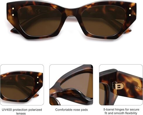 SOJOS Retro Trendy Polarized Sunglasses For Women Narrow Cat Eye Womens Shades SJ2346 in Saudi Arabia