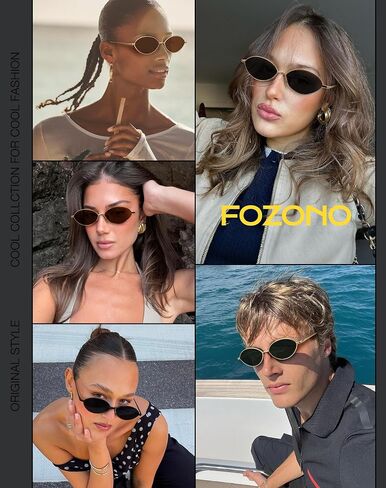 Retro Oval Sunglasses for Women Polarized UV Protection Trendy Vintage Small Sun Glasses Metal Frame in Saudi Arabia