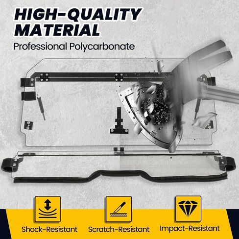 HECASA 2-IN-1 Front Flip Windshield Compatible with 2019+ Honda Talon 1000X / 1000R 2020+ Honda Talon 1000X-4 Clear Windscreen in Saudi Arabia