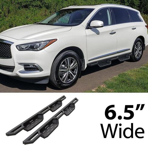 درع للجيب من الألومنيوم HD Ridez متوافق مع Nissan Pathfinder 2013-2021 (باستثناء البلاتين) وإنفينيتي QX60 2013-2016 (قضبان جانبية لخطوات Nerf) in Saudi Arabia