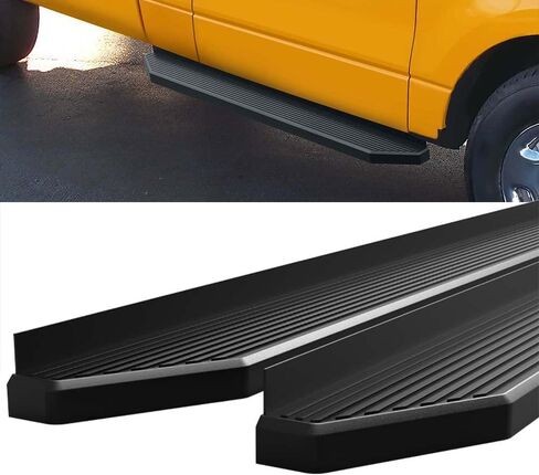 لوحة الجري HD Ridez مقاس 6 بوصات باللون الأسود متوافقة مع Ford F150 2004-2008 الكابينة العادية (باستثناء 04 Heritage) (قضبان جانبية لخطوات جانبية من Nerf) in Saudi Arabia