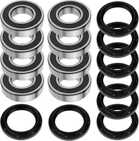 Caltric 8 Front Rear Wheel Knuckle Bearing Seal Compatible with Yamaha Wolverine 700 Yxe70 4X4 2016-2017 in Saudi Arabia