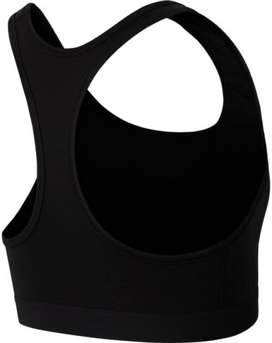 حمالة صدر رياضية للنساء من Nike Swoosh Icon Clash ذات دعم متوسط ​​وغير مبطنة مقاس XS، أسود/أبيض/وردي نشط/أسود in Saudi Arabia