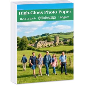 Lokunn 110 Sheets Photo Paper Glossy, Photo Paper 3.5 * 5, 4x6, 5x7, 8.5x11 inch, Suitable for Dye Inkjet Printers. Convenient for Home Use. Can Print Photos, Advertising Covers, Recipe Cards in Saudi Arabia