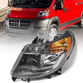 6 Pins Headlight Assembly for Ram ProMaster 1500 2500 3500 Cargo Van 2014-2022 Halogen Headlamp with DRL Right Passenger Side RH 68154588AK CH2503291 in Kuwait