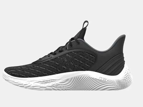 Under Armour Steph Curry Flow 9 Team Mens Basketball Shoes Black/White in Saudi Arabia