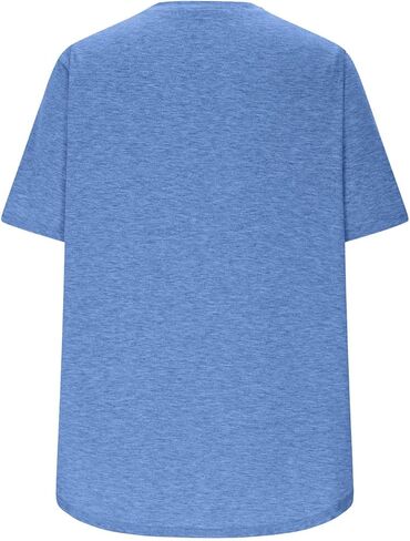 Women's Workout Tops Short Sleeve Sun Protection Shirts Trendy Spring Summer Crewneck Athletic Yoga Tees Curved Hem in Saudi Arabia