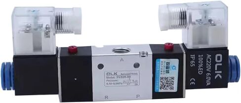1 قطعة 3V220-08 هوائي صمام الملف اللولبي الهوائي 3/2 طريقة AC220V DC24V AC110V AC12V DC12V صمامات كهرومغناطيسية مغلقة عادة (3V220-08 فقط ، AC24V) in Saudi Arabia