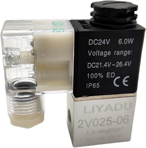 1 قطعة 2V025-06 G1/8 عادة مغلقة NC الهواء الماء النفط الملف اللولبي صمام لفائف Led 2 ميناء 2 طرق AC110V 220 فولت 380 فولت 12 فولت 24 فولت تيار مستمر 2V025(2V025-06 LED ، DC12V) in Saudi Arabia