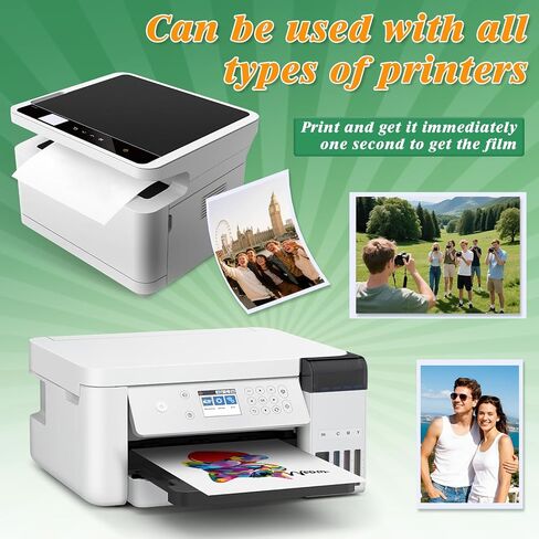Lokunn 110 Sheets Photo Paper Glossy, Photo Paper 3.5 * 5, 4x6, 5x7, 8.5x11 inch, Suitable for Dye Inkjet Printers. Convenient for Home Use. Can Print Photos, Advertising Covers, Recipe Cards in Kuwait