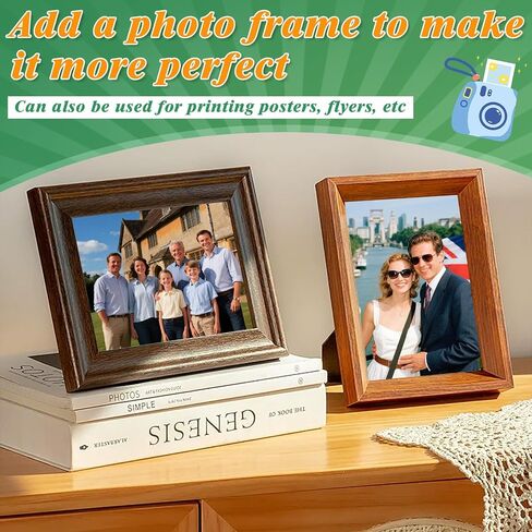 Lokunn 110 Sheets Photo Paper Glossy, Photo Paper 3.5 * 5, 4x6, 5x7, 8.5x11 inch, Suitable for Dye Inkjet Printers. Convenient for Home Use. Can Print Photos, Advertising Covers, Recipe Cards in Kuwait
