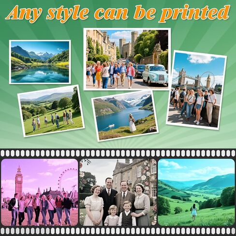 Lokunn 110 Sheets Photo Paper Glossy, Photo Paper 3.5 * 5, 4x6, 5x7, 8.5x11 inch, Suitable for Dye Inkjet Printers. Convenient for Home Use. Can Print Photos, Advertising Covers, Recipe Cards in Kuwait