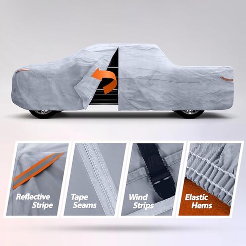 Autotech Park Waterproof All Weather Car Cover Compatible with 2020-2025 Jeep Gladiator, Heavy Duty Outdoor/Indoor Protection, Max Protection from Sun Rain Wind & Snow in Saudi Arabia