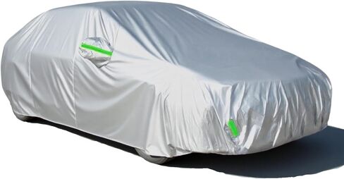 Car Cover Waterproof All Weather Outdoor, Full Exterior Cover for Automobiles, Rain Sun UV Protection Windproof, Scratch Resistant, Breathable, Dustproof (Fits 206"-215" SUV) in Saudi Arabia