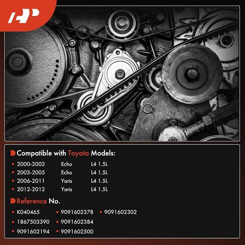 A-Premium Engine Serpentine Drive Belt Compatible with Toyota Yaris 2006-2012, Echo 2000-2005, 1.5L in Saudi Arabia