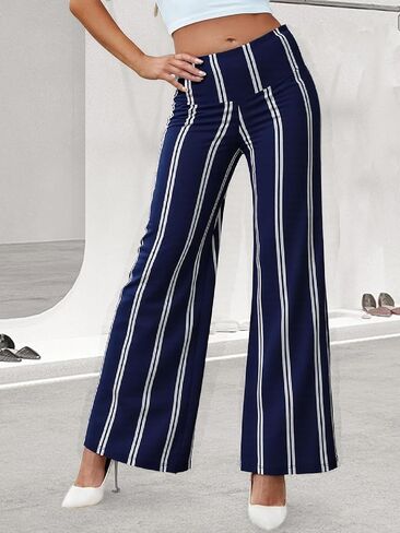 Women's Wide Leg Palazzo Pants High Waist Soft Lounge Pants with Elastic Waistband in Saudi Arabia