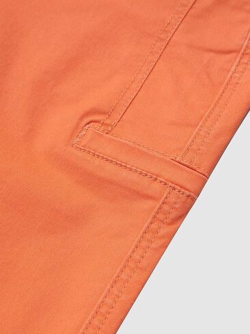 Flamingals Straight Leg Capris Pants for Women Mid Waist Casual Roll Hem Dual Button Pants in Kuwait