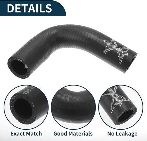 Radiator Hose Heater Hose No.06E121082C for Audi A4 3.2L V6 A/T for FWD Base Sedan 2006 Black Rubber 1 Pc Coolant Pipe Good Sealing in Saudi Arabia