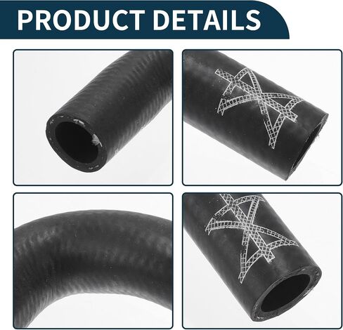 Radiator Hose Heater Hose No.06E121082C for Audi A4 3.2L V6 A/T for FWD Base Sedan 2006 Black Rubber 1 Pc Coolant Pipe Good Sealing in Saudi Arabia