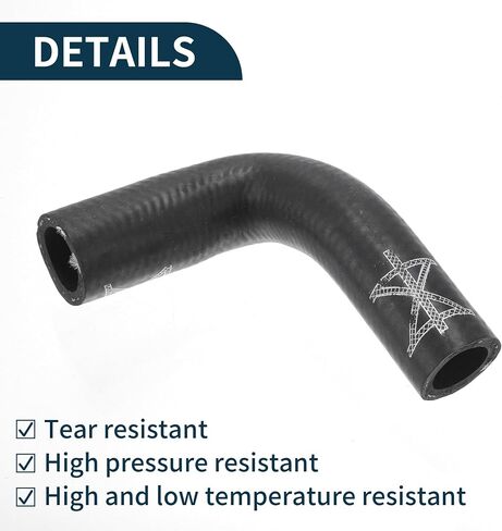 Radiator Hose Heater Hose No.06E121082C for Audi A4 3.2L V6 A/T for FWD Base Sedan 2006 Black Rubber 1 Pc Coolant Pipe Good Sealing in Saudi Arabia
