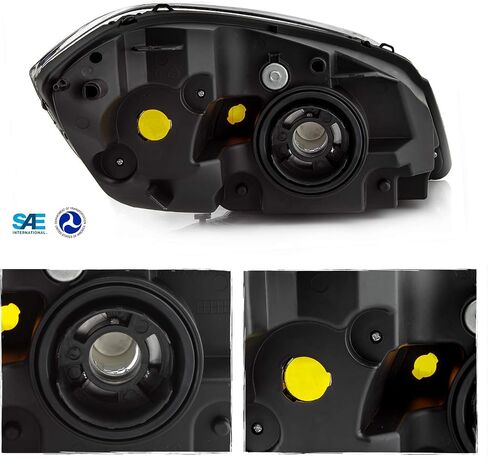 AKKON - Fits 05-10 Chevy Cobalt | Pontiac 05-06 Pursuit | 07-10 G5 Sedan Coupe Chrome Headlights Pair Left+Right [OE Style] in Saudi Arabia