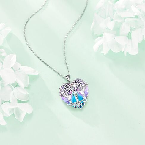 POPKIMI Hummingbird Urn Necklace for Ashes Sterling Silver Crystal Cremation Jewelry in Saudi Arabia