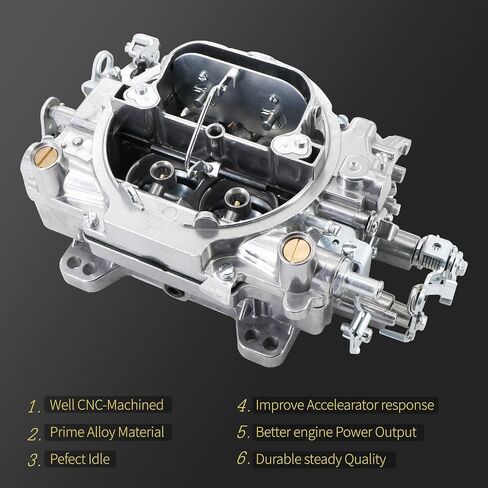 Dokili 1411 Carburetor Replacement for E.delbrock 750CFM 4-Barrel Square Bore Air Valve Secondary Electric Choke in Saudi Arabia